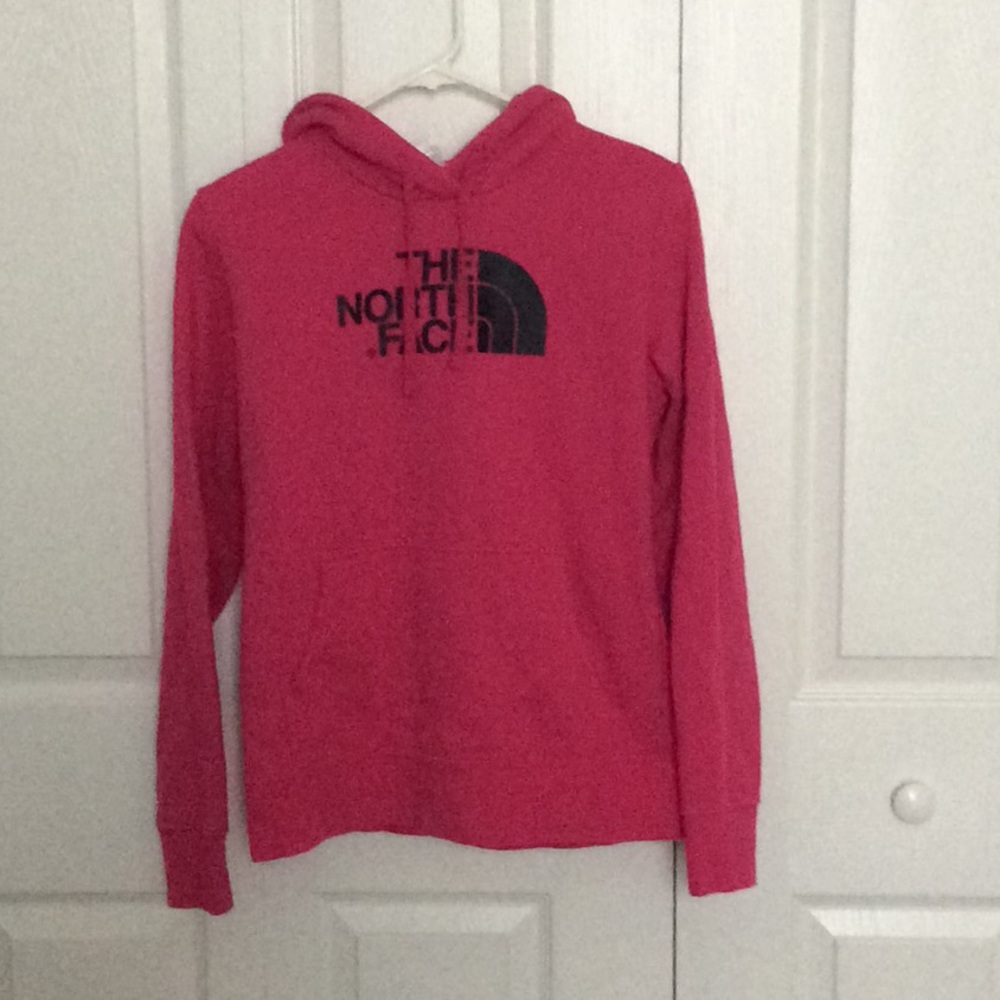 Pink The North Face sweatshirt
